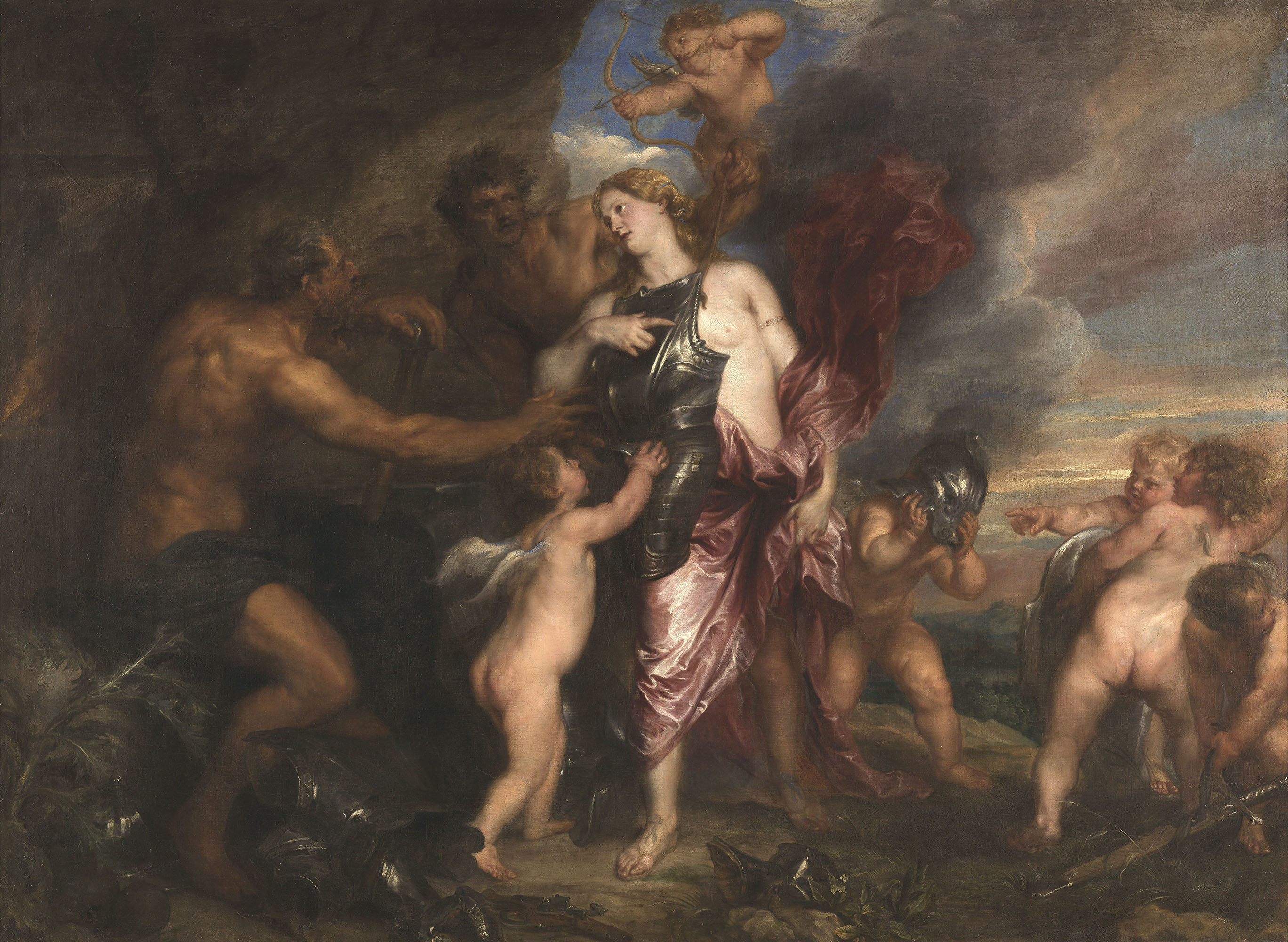 Thetis receiving armour for Achilles from Hephaestus